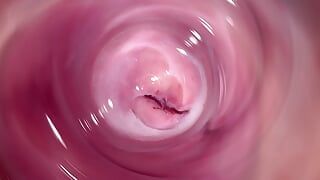 Camera Deep Inside Mia’s Creamy Teen Pussy, Internal Camera