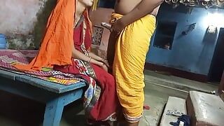 Deshi village wife sharing with baba dirty talk blowjob sex Hindi sex