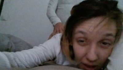 Eye rolling orgasm, she moans a lot…