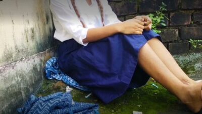 Indian school girl virginity broke with step brother