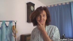 Old dressmaker sucks his cock and doggystyled