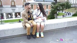 Shameless Spanish tourist Nuria Millan wants to be fucked everywhere around Madrid