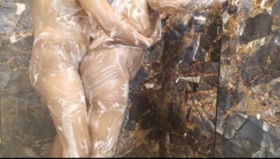 Step Mom and Stepson Bathing Erotically Rubbing  Bath