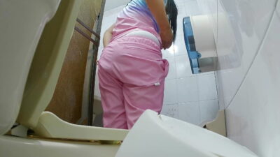 Camera catches nurse pissing in hospital bathroom