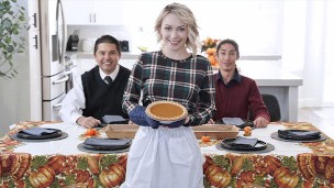 Family Strokes – Strict Stepdad Teaches His Bratty Stepdaughter And Stepson How To Be More Thankful