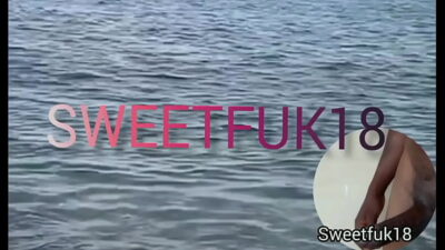 Sexy ebony teen girl enjoy two big black cork