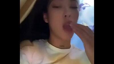 Latina teen deepthroat puke training