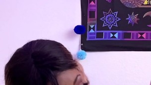 Pornstar Nina Rivera sucks my Dick right after Rebecca Vanguard finish riding me